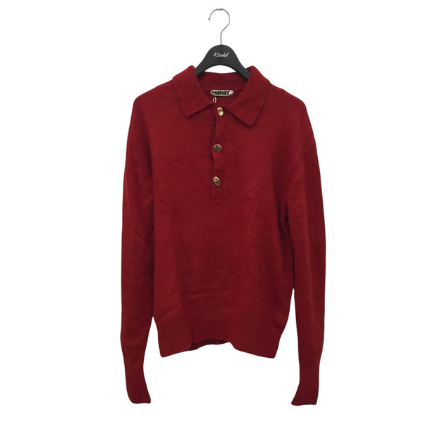NKNIT(ンニット) raccoon mix skipper KNITニットポロシャツN24-AW051