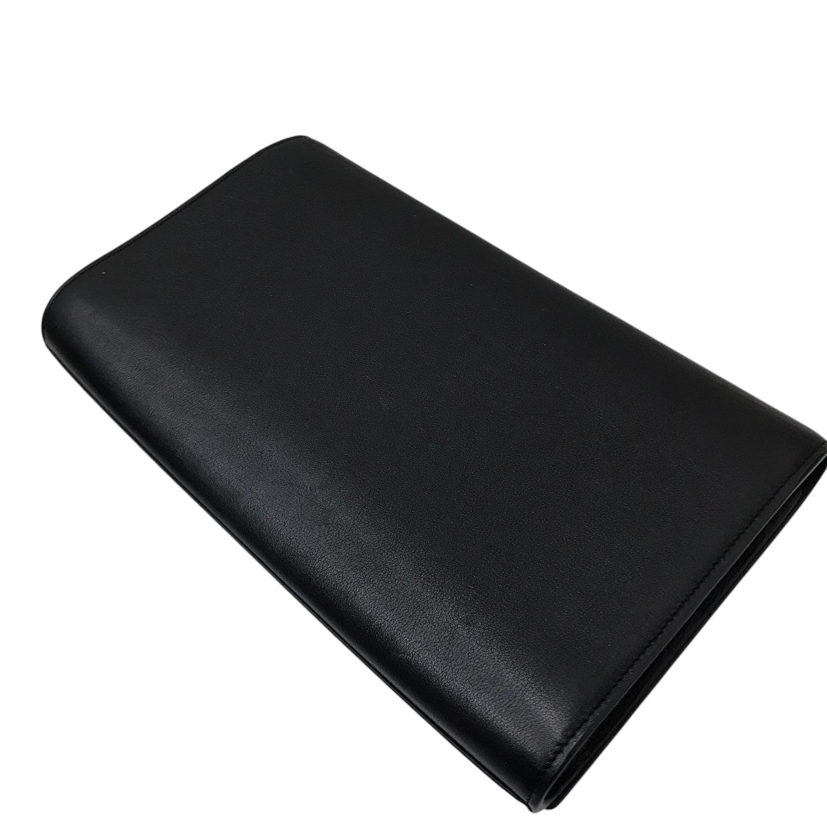 YSL 黒レザー クラッチバッグ 未使用に近い】イヴサンローラン クラッチバッグ ロゴ YSL
