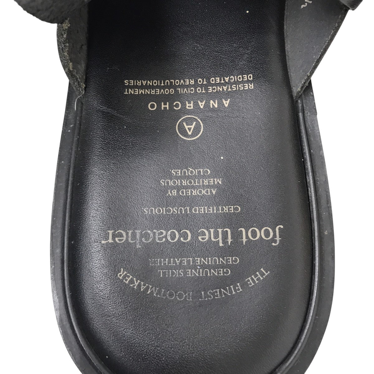 COACH レザー ミュールサンダル foot the coacher(フットザコーチャー) レザーミュールサンダル
