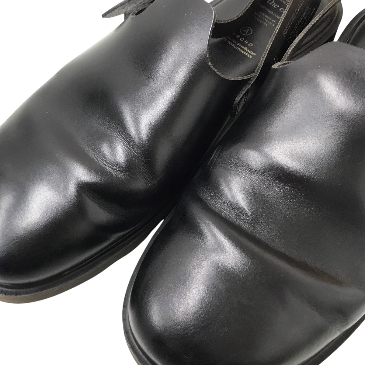 超美品 foot the coacher(フットザコーチャー) レザーミュールサンダル 靴