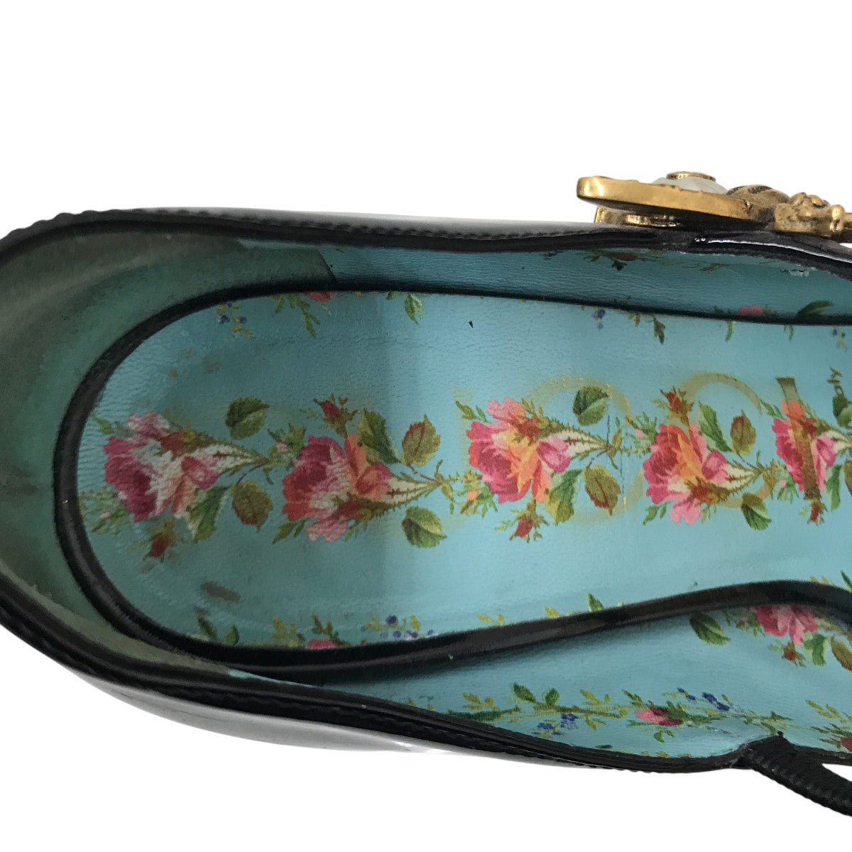 GUCCI louis bee mary jane pumpsヒールパンプス481177 古着・中古-4枚目のアイテム画像