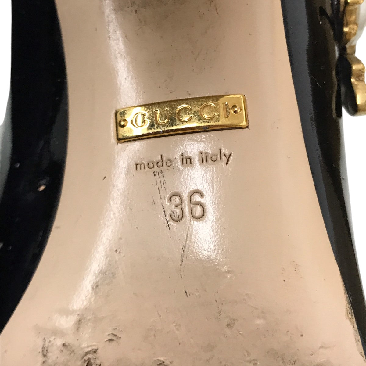 GUCCI louis bee mary jane pumpsヒールパンプス481177 古着・中古-5枚目のアイテム画像