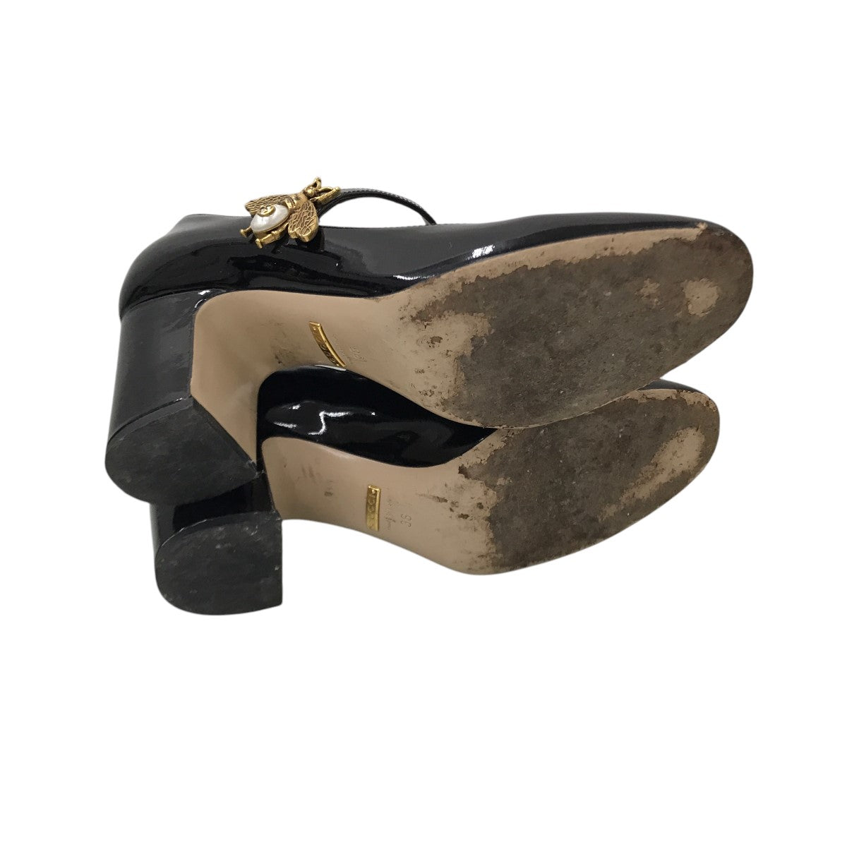 GUCCI louis bee mary jane pumpsヒールパンプス481177 古着・中古-6枚目のアイテム画像