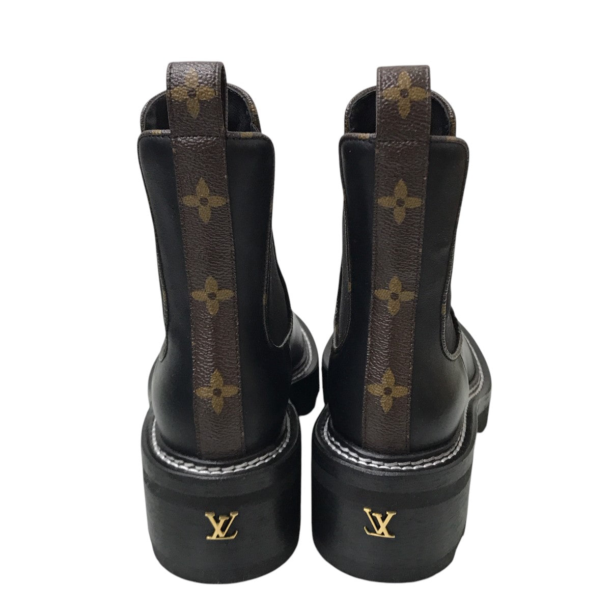 LOUIS VUITTON LV ボブール ライン アンクルサイドゴアブーツ1A894B 古着・中古-3枚目のアイテム画像