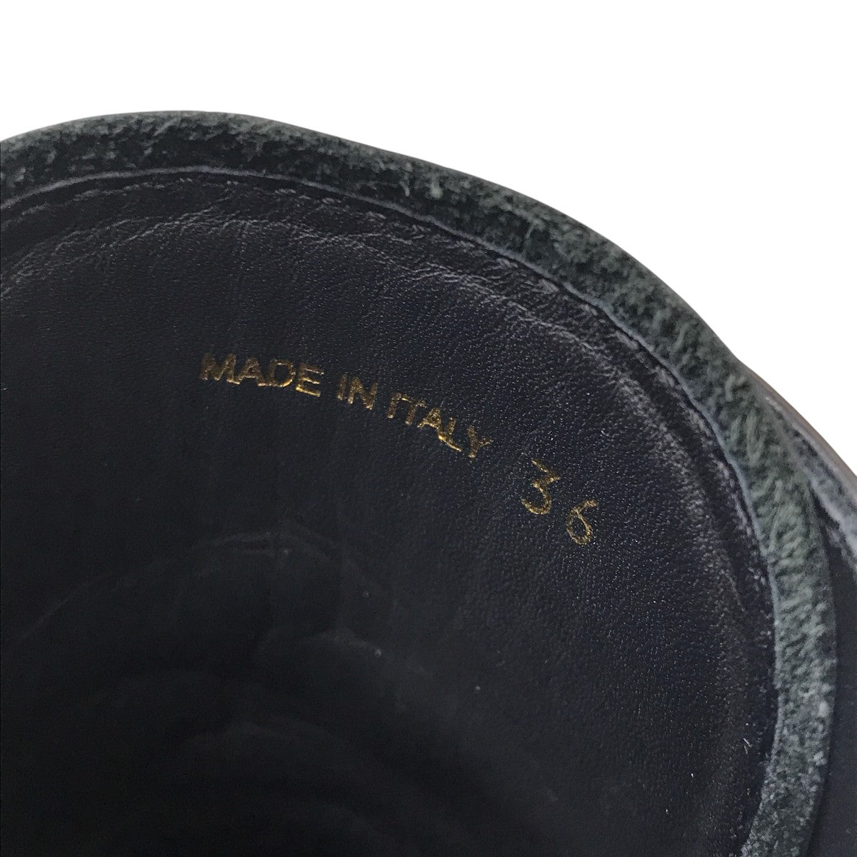 PRADA ブラッシュレースアップサイドジップレザーブーツ3lkk-1x857m 古着・中古-4枚目のアイテム画像