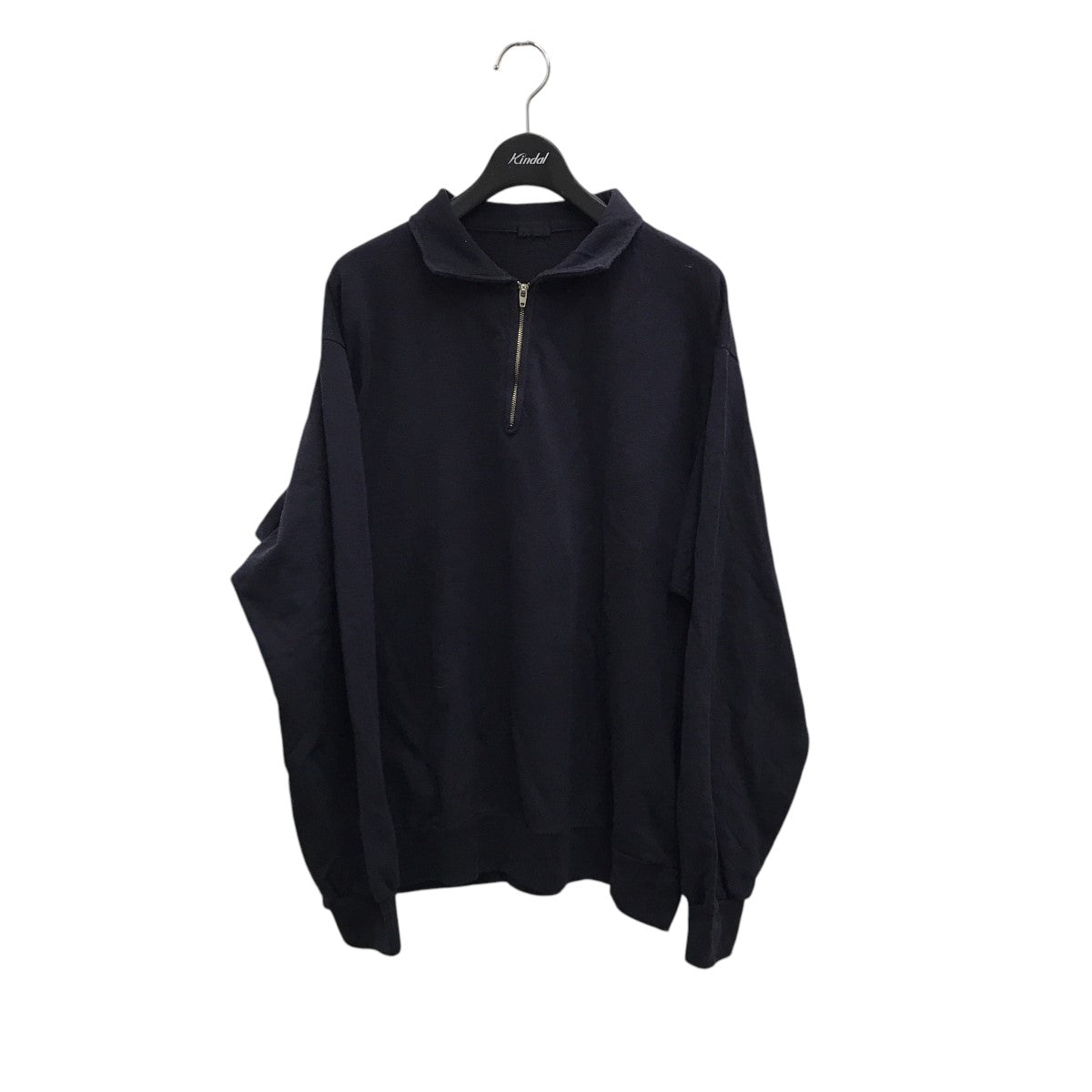 comoli コットンシルクジャージハーフジップPO NAVY サイズ3 comoli コットンシルクジャージハーフジップPO NAVY サイズ3