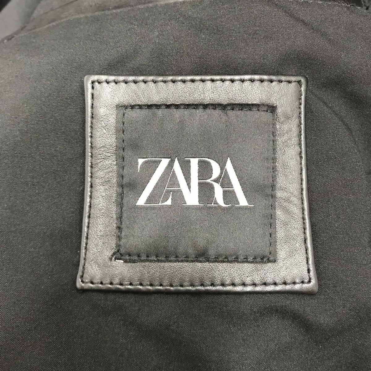 7863. 【極美品】ZARA ダブルフェイス ボア ライダースジャケット ZARA ダブルフェイス ダブルライダースジャケット 腰ベルト ボア