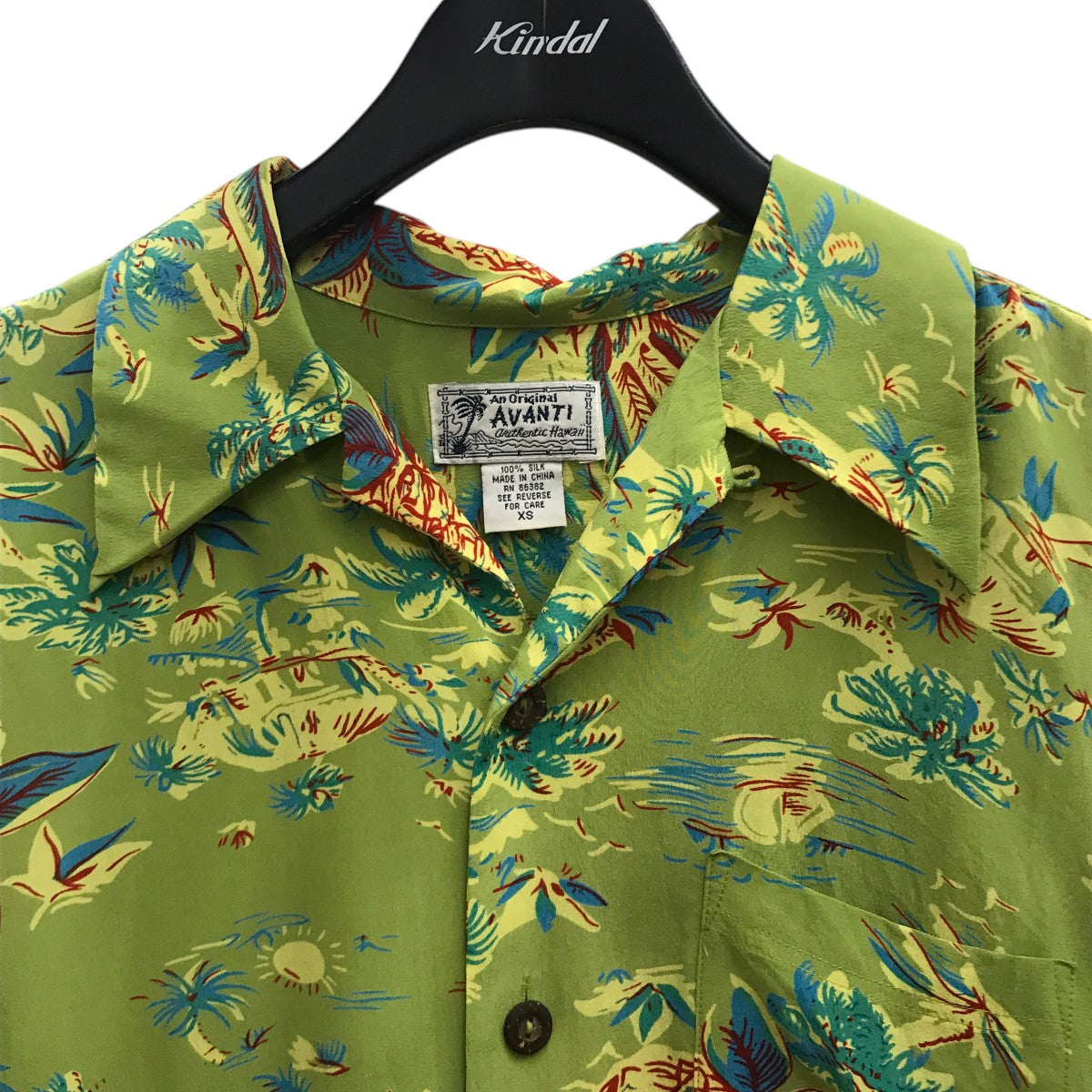 AVANTI アヴァンティ アロハシャツ HAWAIIAN MAIDEN シルク