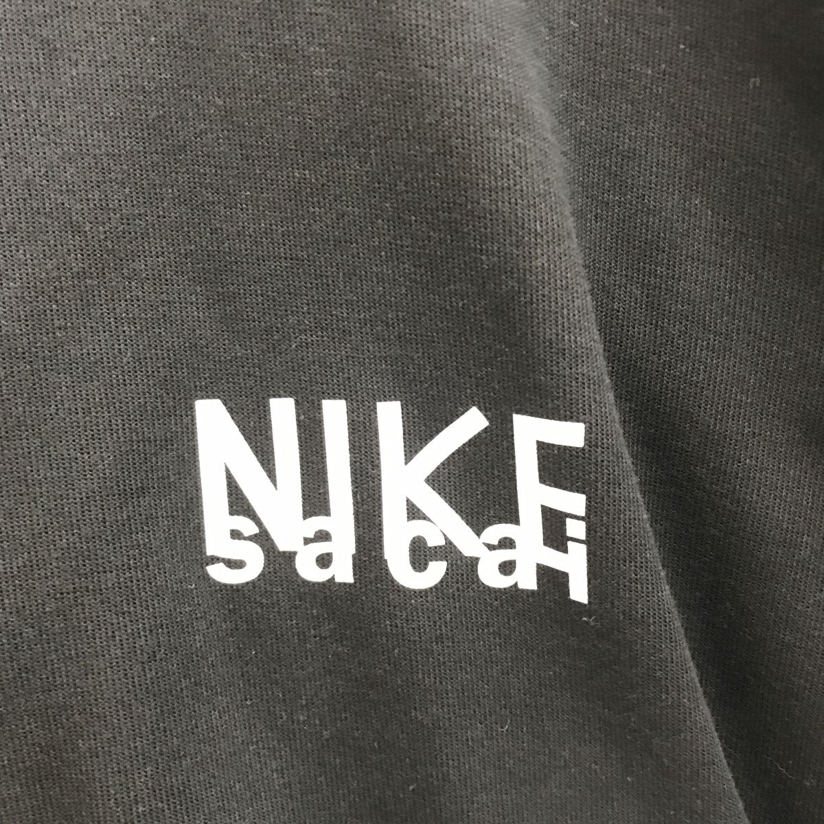 NIKE×sacai Short Sleeve Top Black半袖スウェットDQ9056 DQ9056
