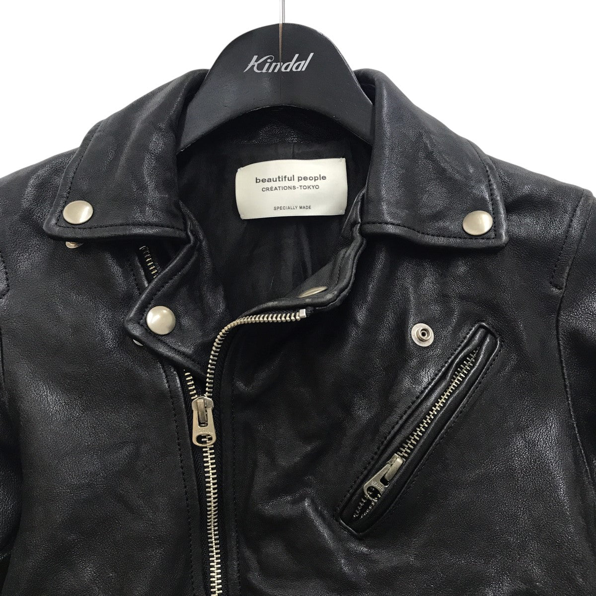 beautiful people shrink leather riders jacketレザージャケット1735402401 古着・中古-6枚目のアイテム画像