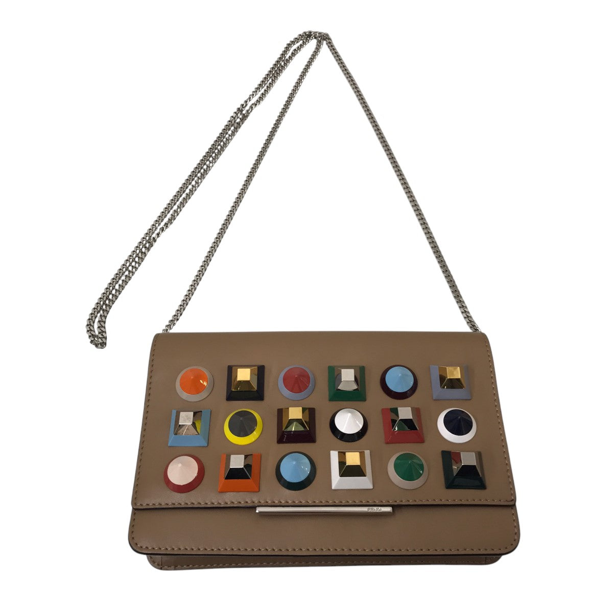 FENDI マルチスタッズ チェーンウォレット 古着・中古-1枚目のアイテム画像