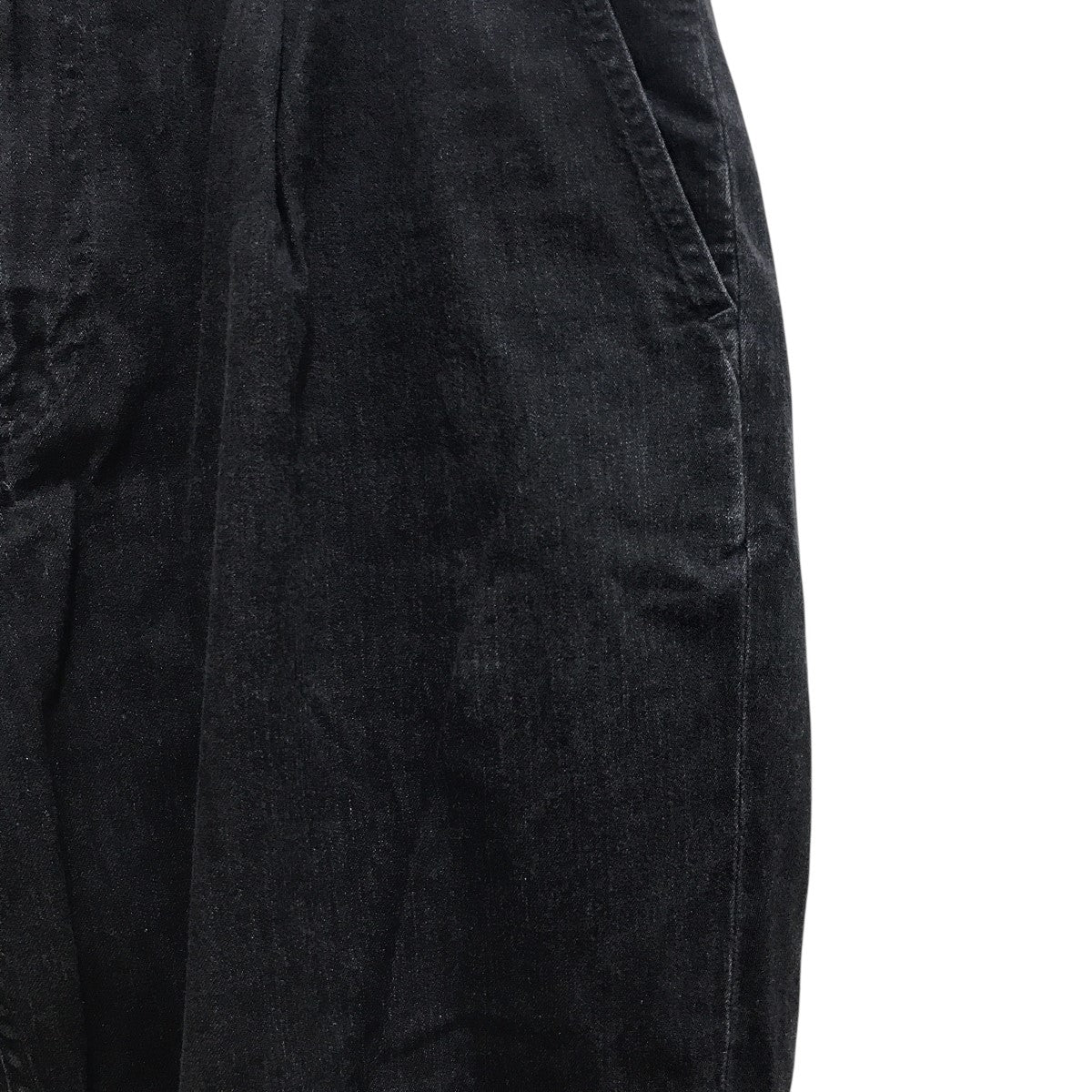 Porter Classic(ポータークラシック) ワイドブラックデニムパンツ