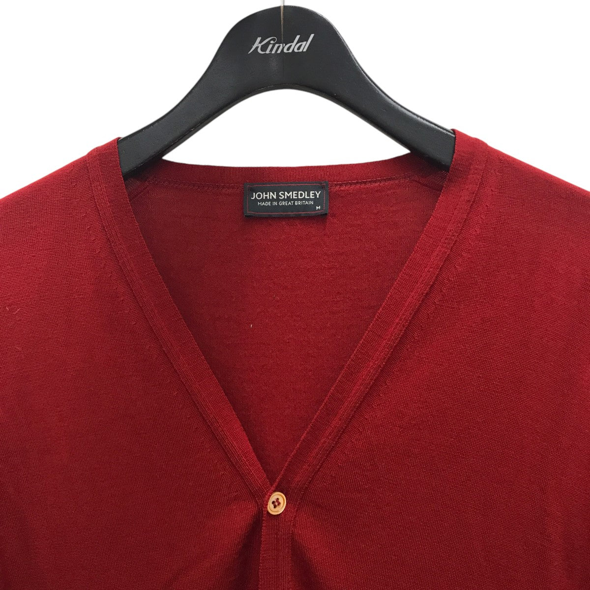 JOHN SMEDLEY(ジョンスメドレー) カーディガン レッド サイズ M