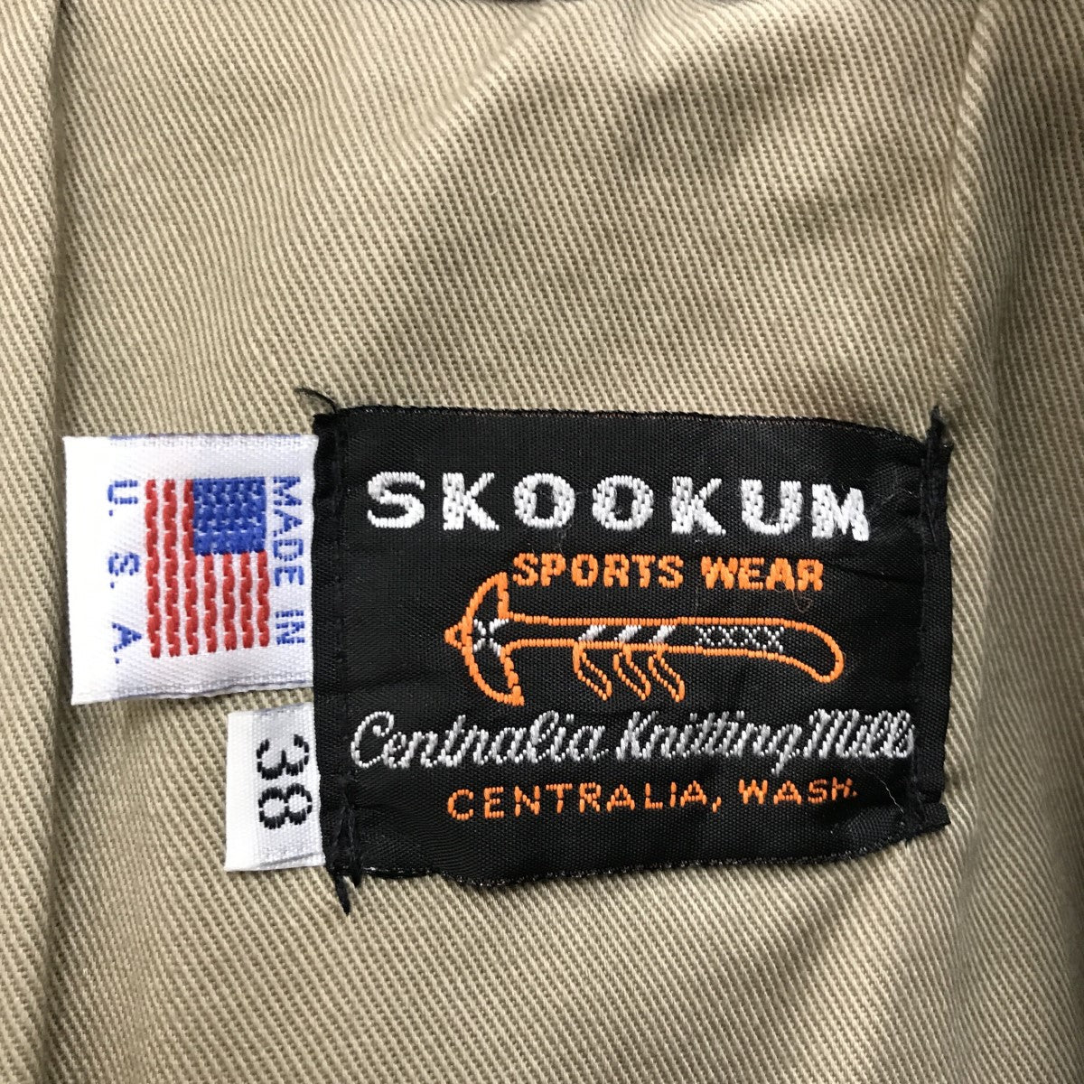 SKOOKUM(スクーカム) LOFTMAN別注スタジャン カーキ サイズ 38｜【公式