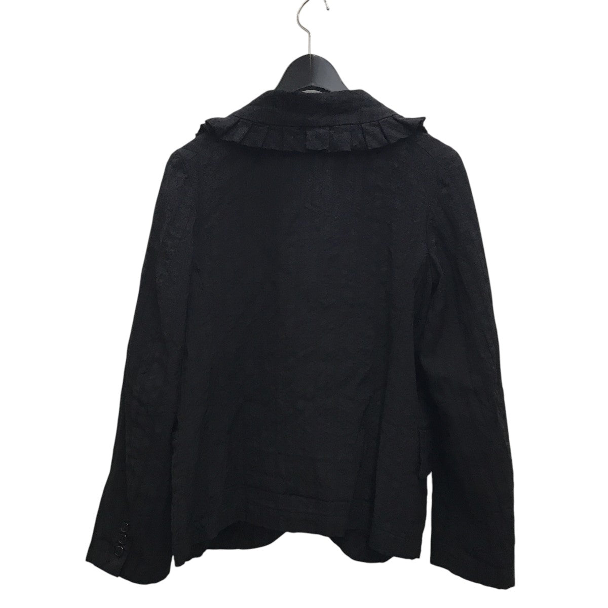 COMME des GARCONS COMME des GARCONS 19AW20コムコム ビッグカラー 丸襟 フリル ストライプジャケットRD-J029 古着・中古-2枚目のアイテム画像