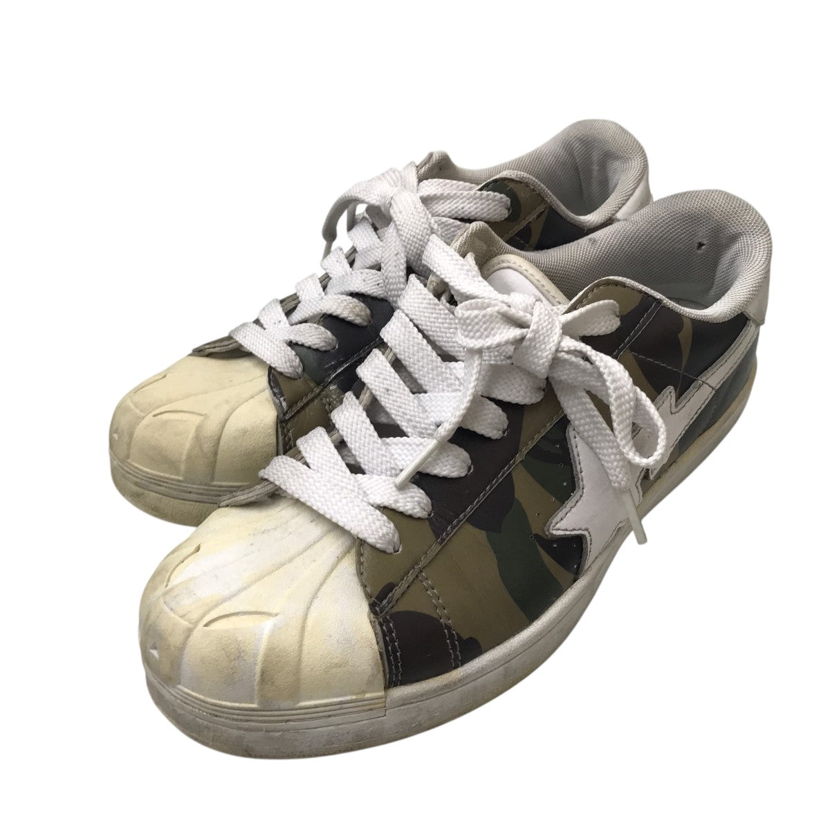 A BATHING APE(アベイシングエイプ) BAPE STAスニーカー カーキ
