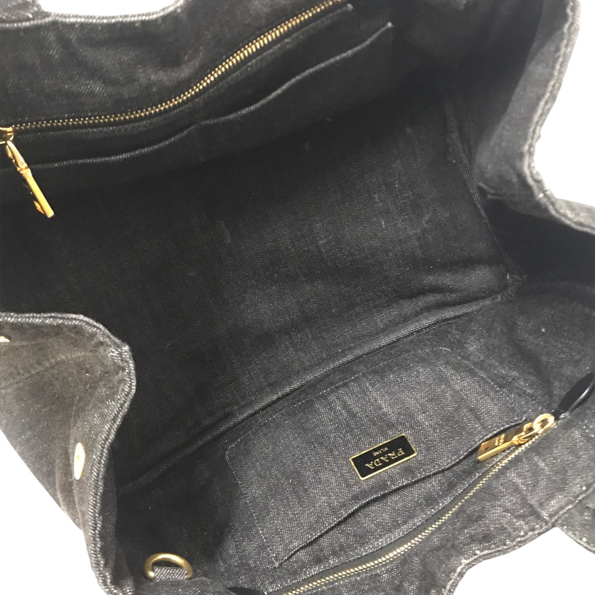 PRADA NERO カナパ トートバッグ2WAYショルダーバッグB2642B 古着・中古-5枚目のアイテム画像