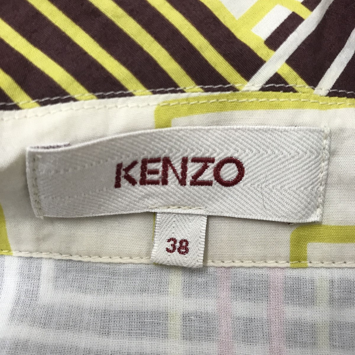 KENZO チェックシャツワンピース2RO12 4J 古着・中古-3枚目のアイテム画像