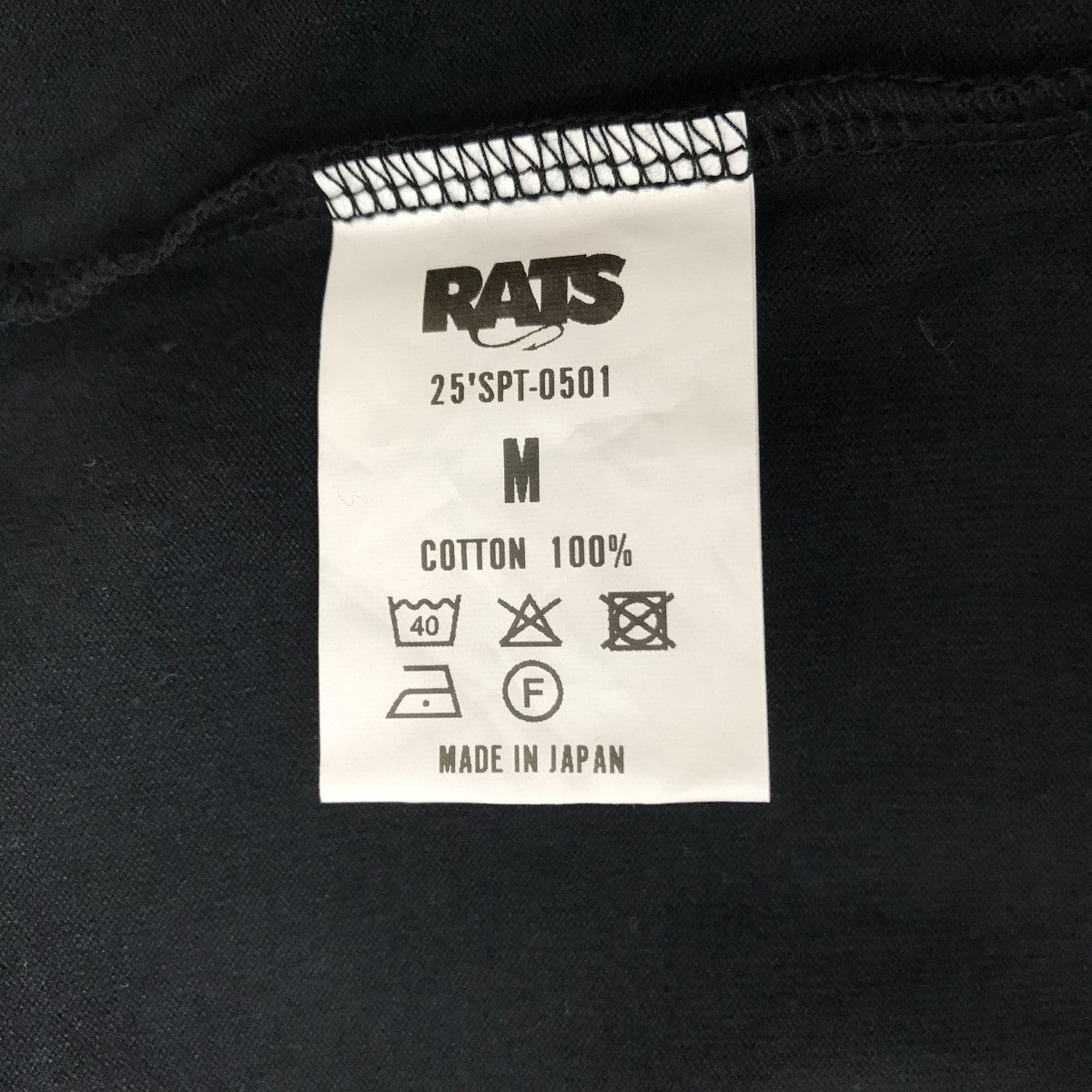 ラットマン RATS(ラッツ) ラットマンTシャツ25SPT-0501 25SPT-0501 ブラック