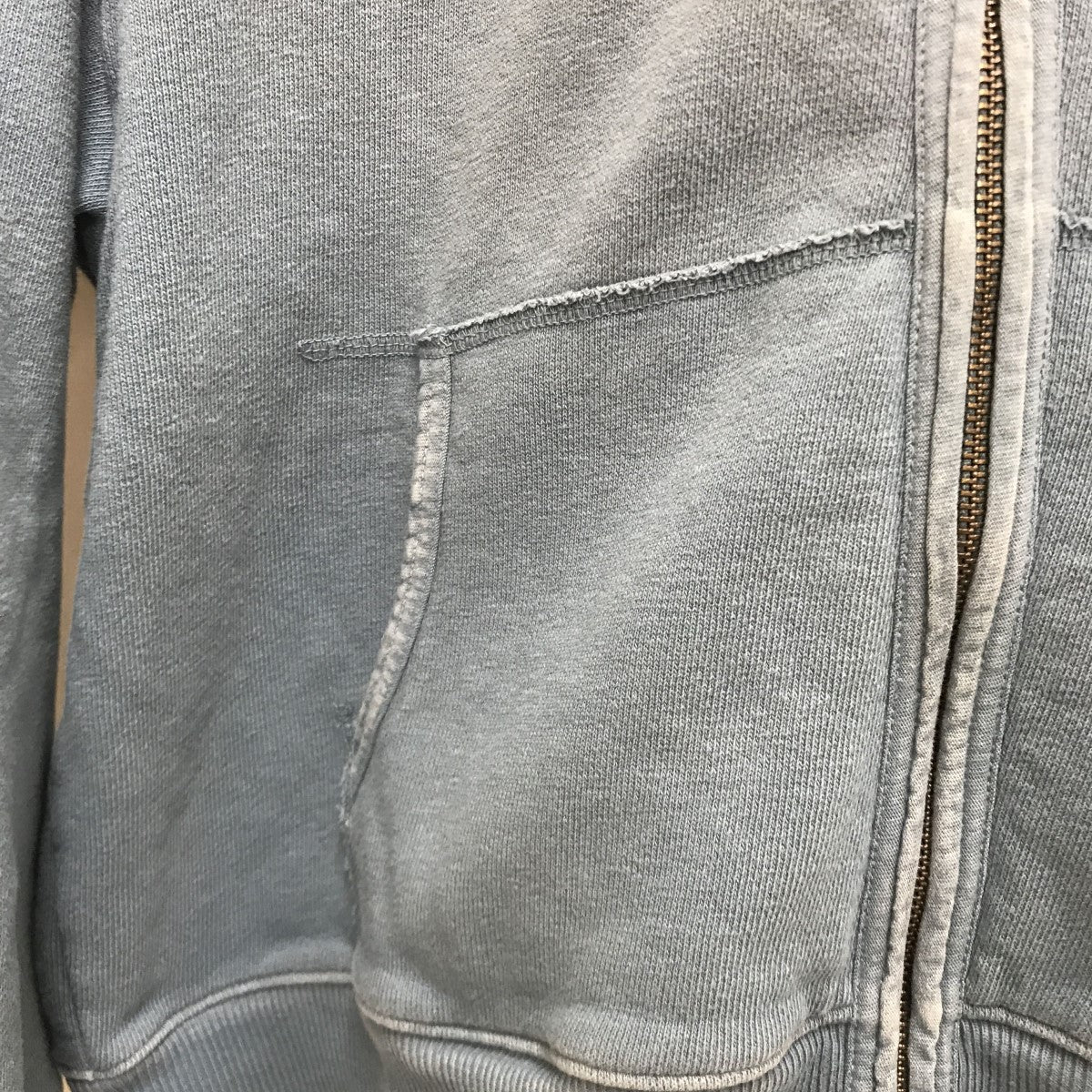 KAPITAL(キャピタル) 25SS裏毛 ZIP UP GYMパーカー スカイブルー