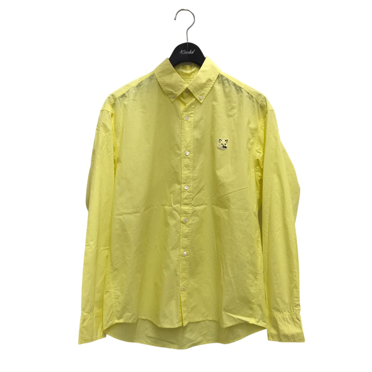 MAISON KITSUNE フォックスワッペン ボタンダウンシャツKM00412WC0029 古着・中古-1枚目のアイテム画像
