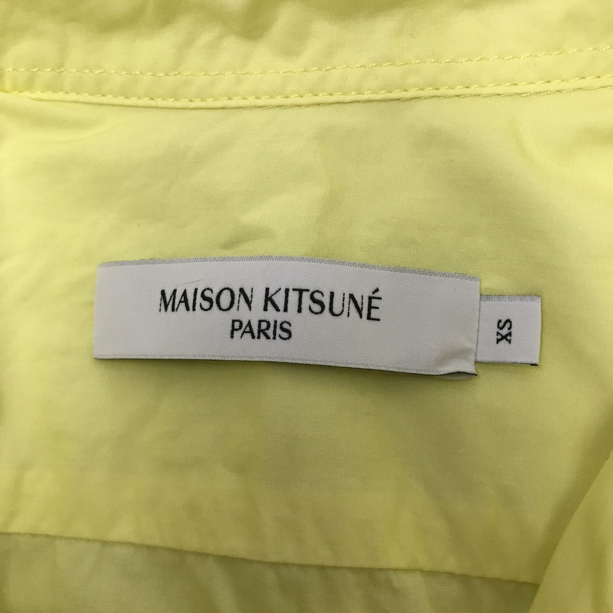 MAISON KITSUNE フォックスワッペン ボタンダウンシャツKM00412WC0029 古着・中古-3枚目のアイテム画像