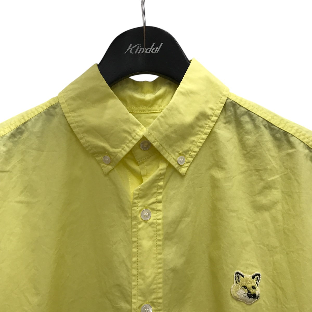 MAISON KITSUNE フォックスワッペン ボタンダウンシャツKM00412WC0029 古着・中古-5枚目のアイテム画像