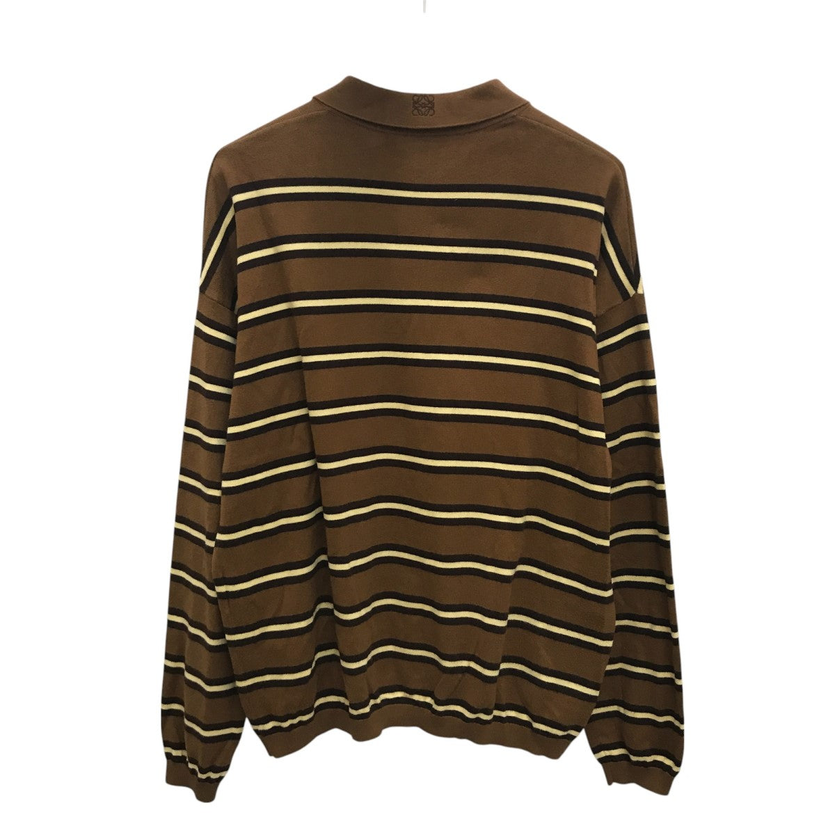 ■ タグ付き ■ LOEWE キャメル 半袖 ニット パイル シャツ M □ タグ付き □ LOEWE キャメル 半袖 ニット パイル シャツ M