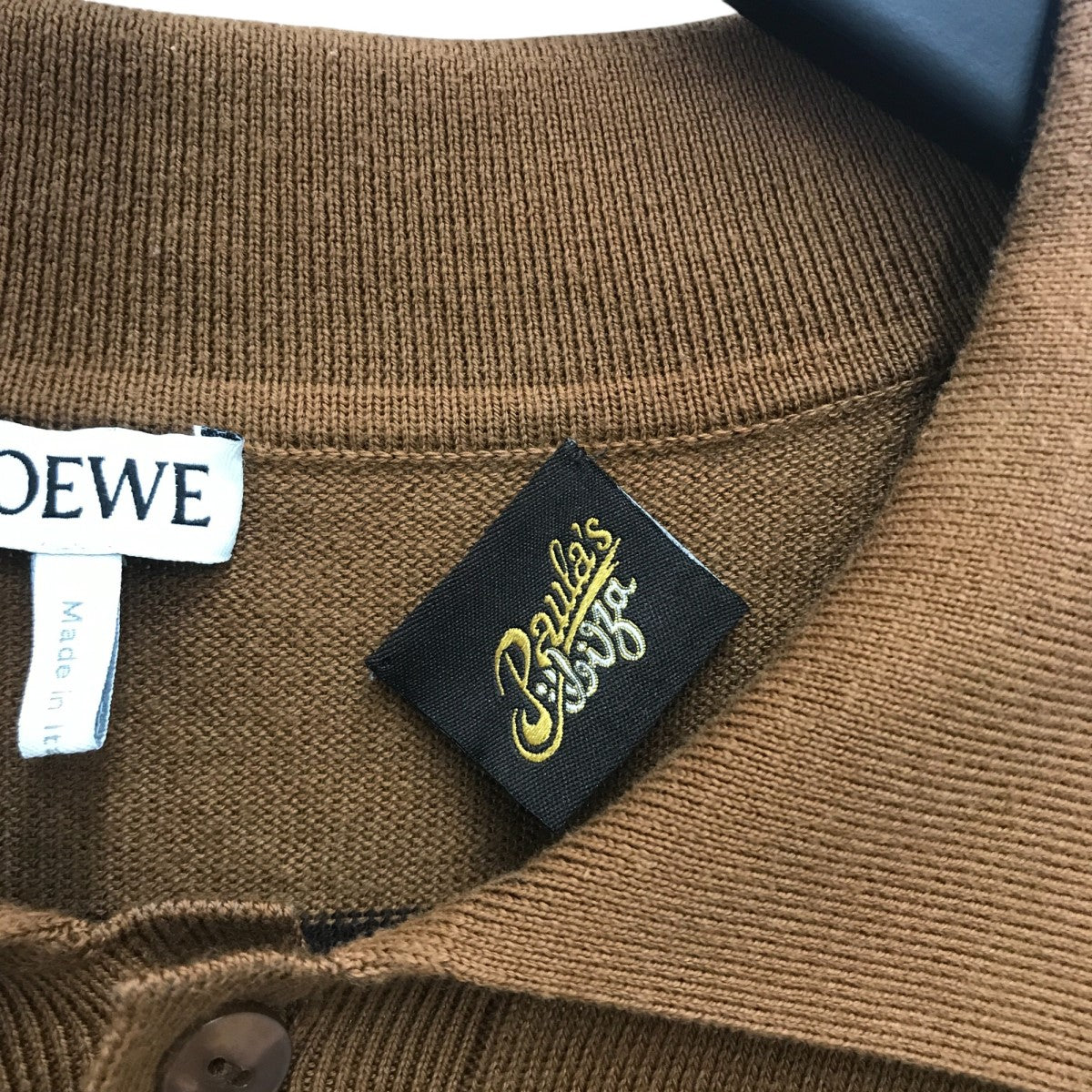 LOEWE(ロエベ) パラウズイビサボーダーニットポロシャツ1727170