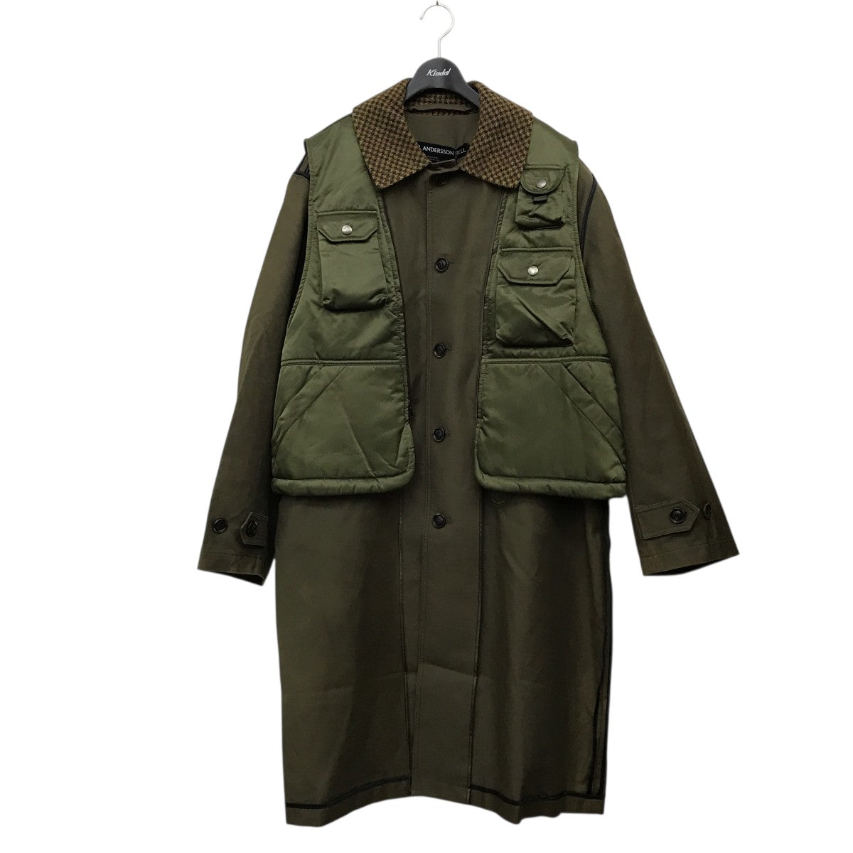 UNISEX VEST LAYERED INSIDE-OUT COATコートawa642u
