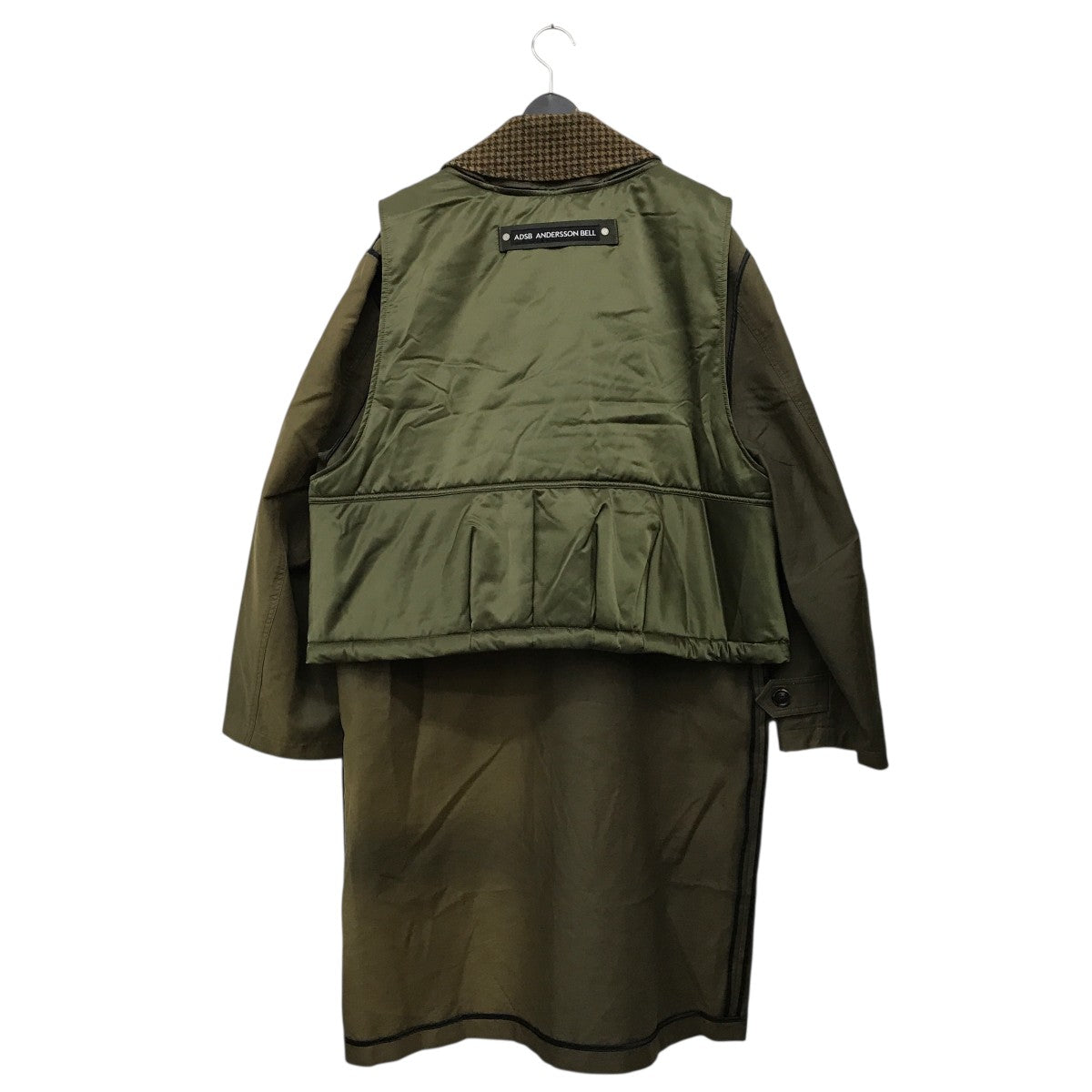 UNISEX VEST LAYERED INSIDE-OUT COATコートawa642u