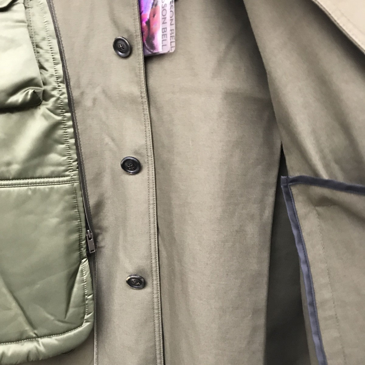 UNISEX VEST LAYERED INSIDE-OUT COATコートawa642u