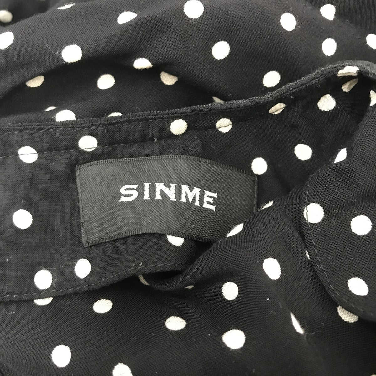 SINME(シンメ) ドットマキシワンピースK10-2 K10-2 ブラック