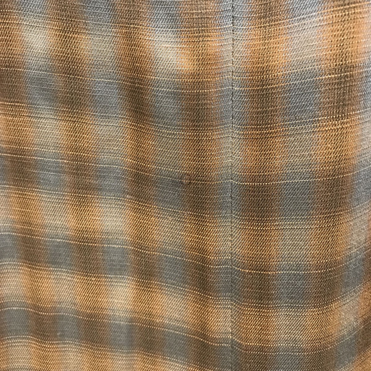 mame kurogouchi 23SS20Linen Mix Ombre Check Camisole DressチェックノースリーブワンピースMM23SS-DR006 古着・中古-5枚目のアイテム画像