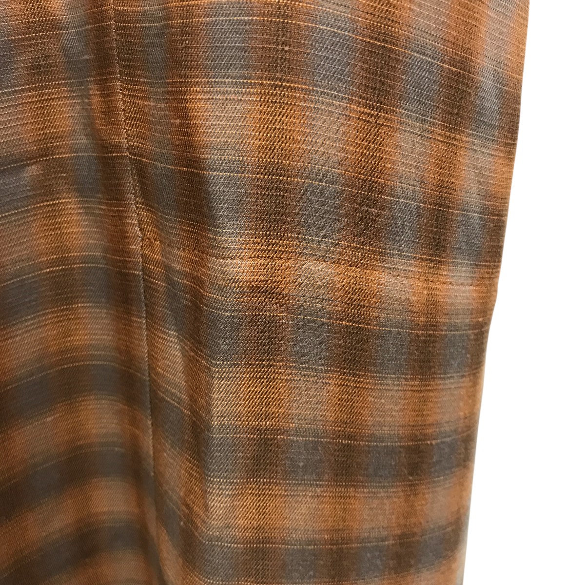mame kurogouchi 23SS20Linen Mix Ombre Check Camisole DressチェックノースリーブワンピースMM23SS-DR006 古着・中古-6枚目のアイテム画像