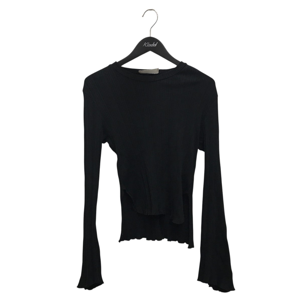 mame kurogouchi(マメクロゴウチ) ]Crew Neck Ribbed Jersey Top