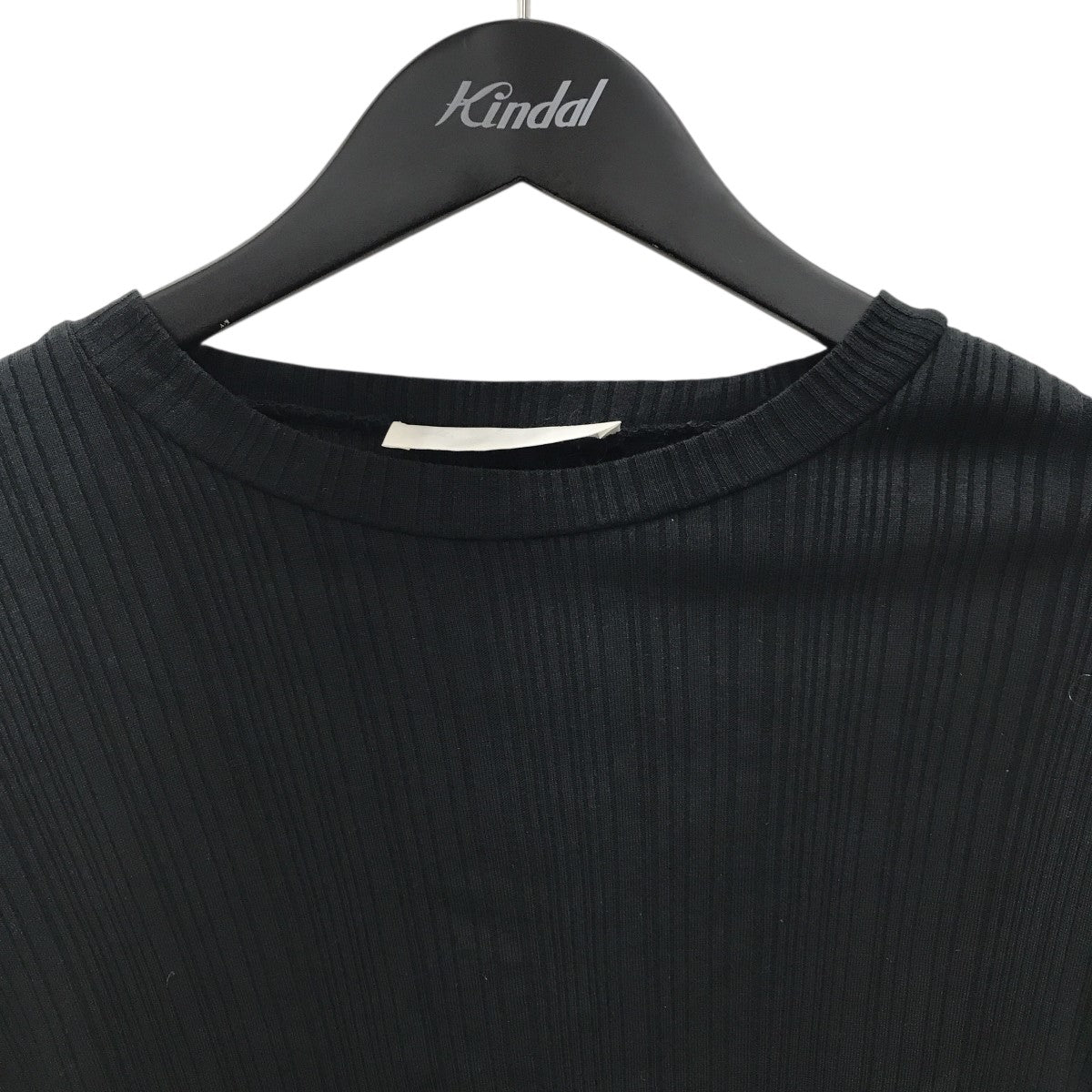 マメクロゴウチ mame kurogouchi ]Crew Neck Ribbed Jersey Top ニット MM21PFJS720 ブラック サ mame kurogouchi(マメクロゴウチ) ]Crew Neck Ribbed Jersey Top