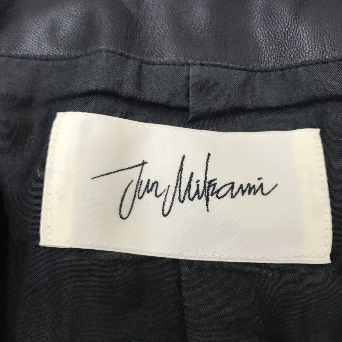 JUN MIKAMI(ジュンミカミ) フェイクレザーワンピース ブラック