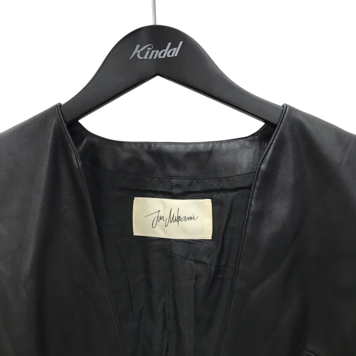 JUN MIKAMI ジュンミカミ　 フェイクレザーミニワンピース JUN MIKAMI ジュンミカミ フェイクレザーミニワンピース