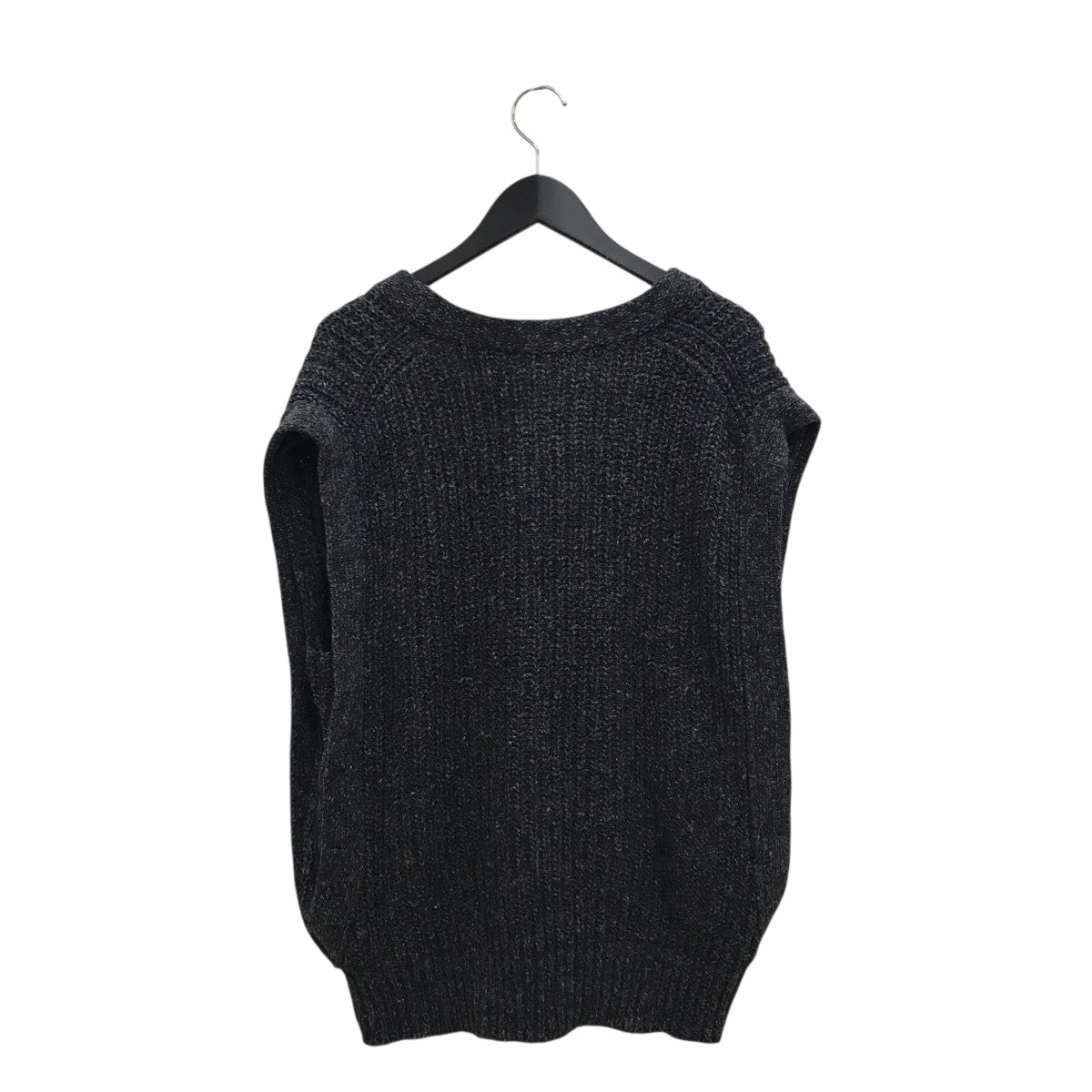 FUMIKA UCHIDA カシミヤ　グレー ニットベスト Vネック Ernie Palo V NECK KNIT VEST / GRAY FUMIKA_UCHIDA SILK SATIN BRA