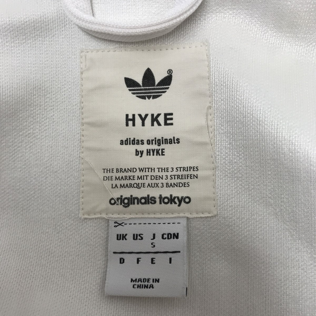 HYKE×ADIDAS トラックジャケットAJ5458 AJ5458 ホワイト サイズ