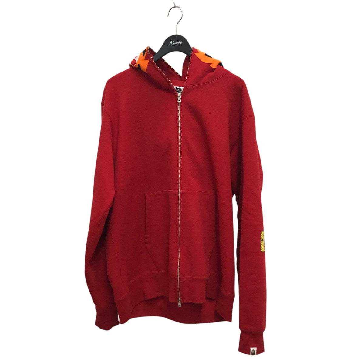 A Bathing Ape 赤 ジップアップパーカー A BATHING APE(アベイシングエイプ) Tiger Full Zip Hoodie
