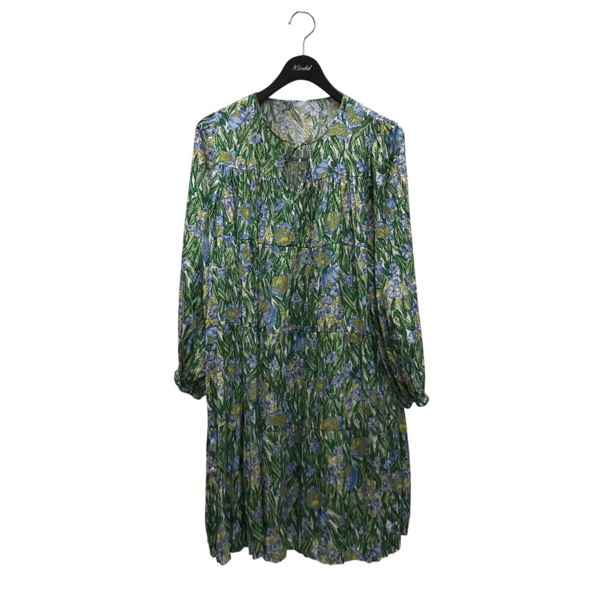 フラワープリントティアードミニワンピース0124131110