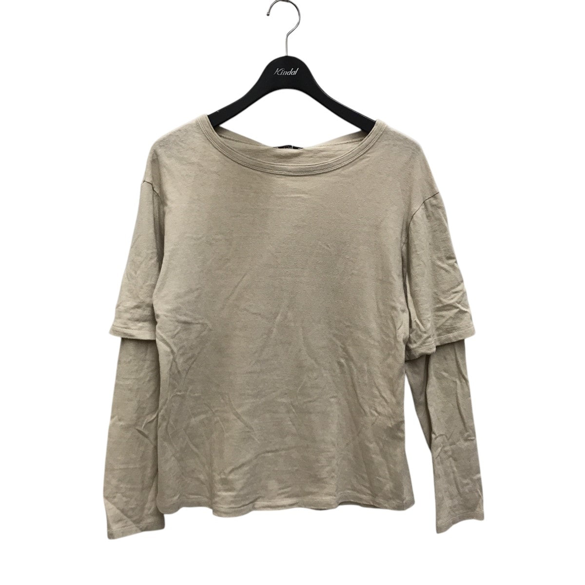 クラネ カットソー　ベージュ　M 半袖　ドルマン　CLANE CLANE クラネ Tシャツ 半袖 カットソー ベージュ - メルカリ
