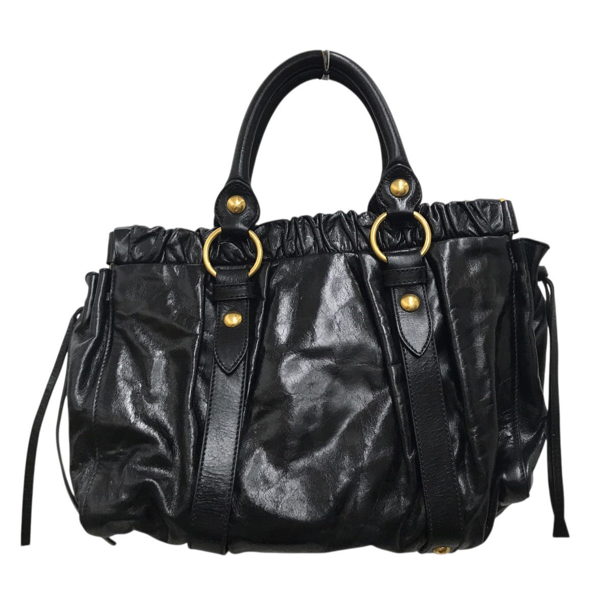 MIU MIU(ミュウミュウ) Vitello Lux Ribbon2WAYショルダーバッグ