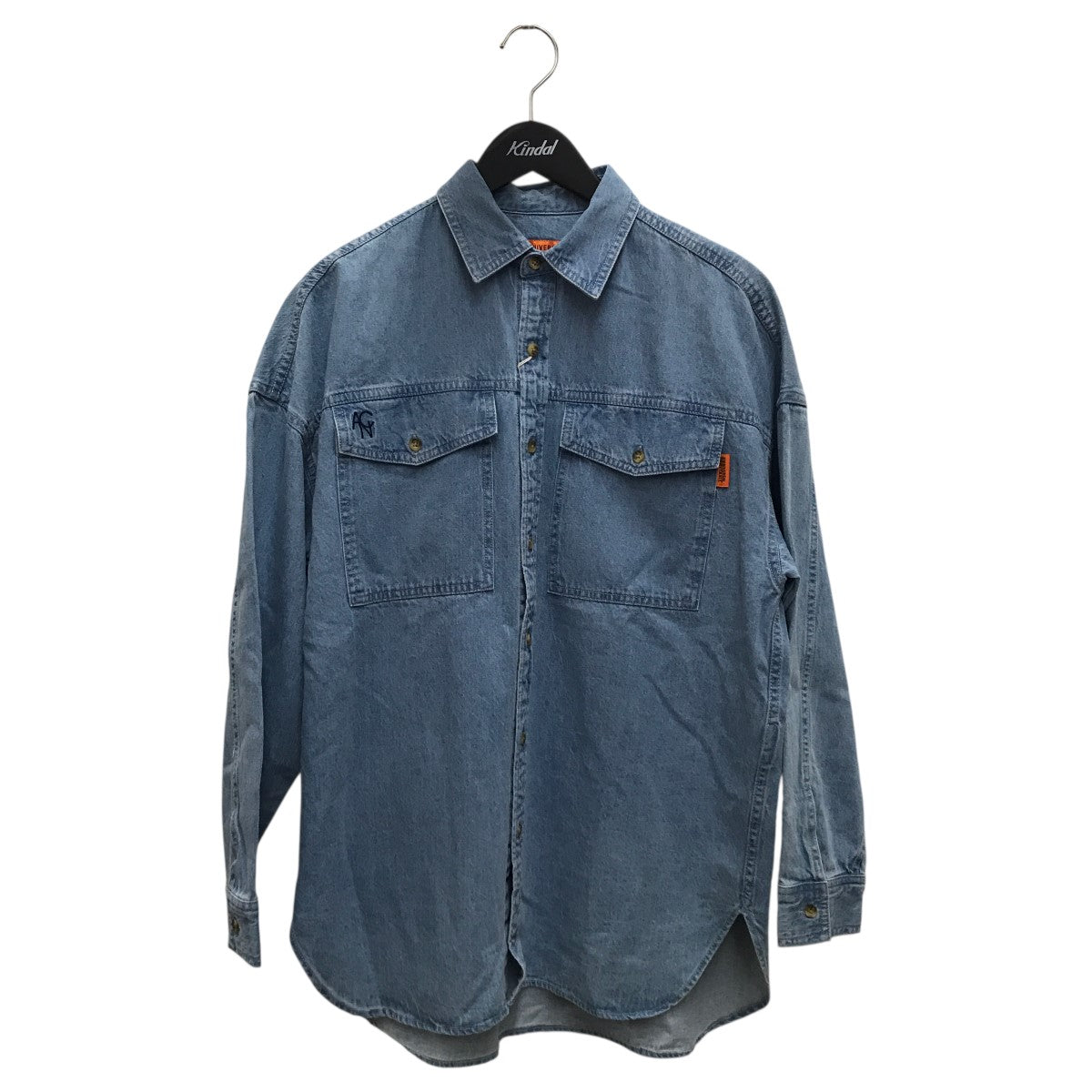 UNIVERSAL OVERALL×ANIECA デニムシャツU2512433ANC 古着・中古-1枚目のアイテム画像