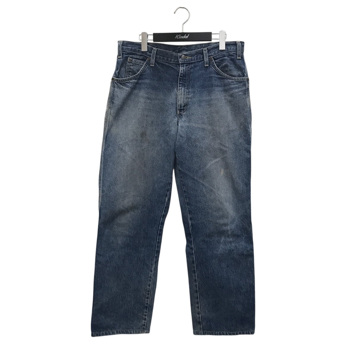 Dickies ヘビーオンス/濃紺デニムペインターパンツ/古着/実寸W38L30 Dickies ヘビーオンス/濃紺デニムペインターパンツ/古着/実寸