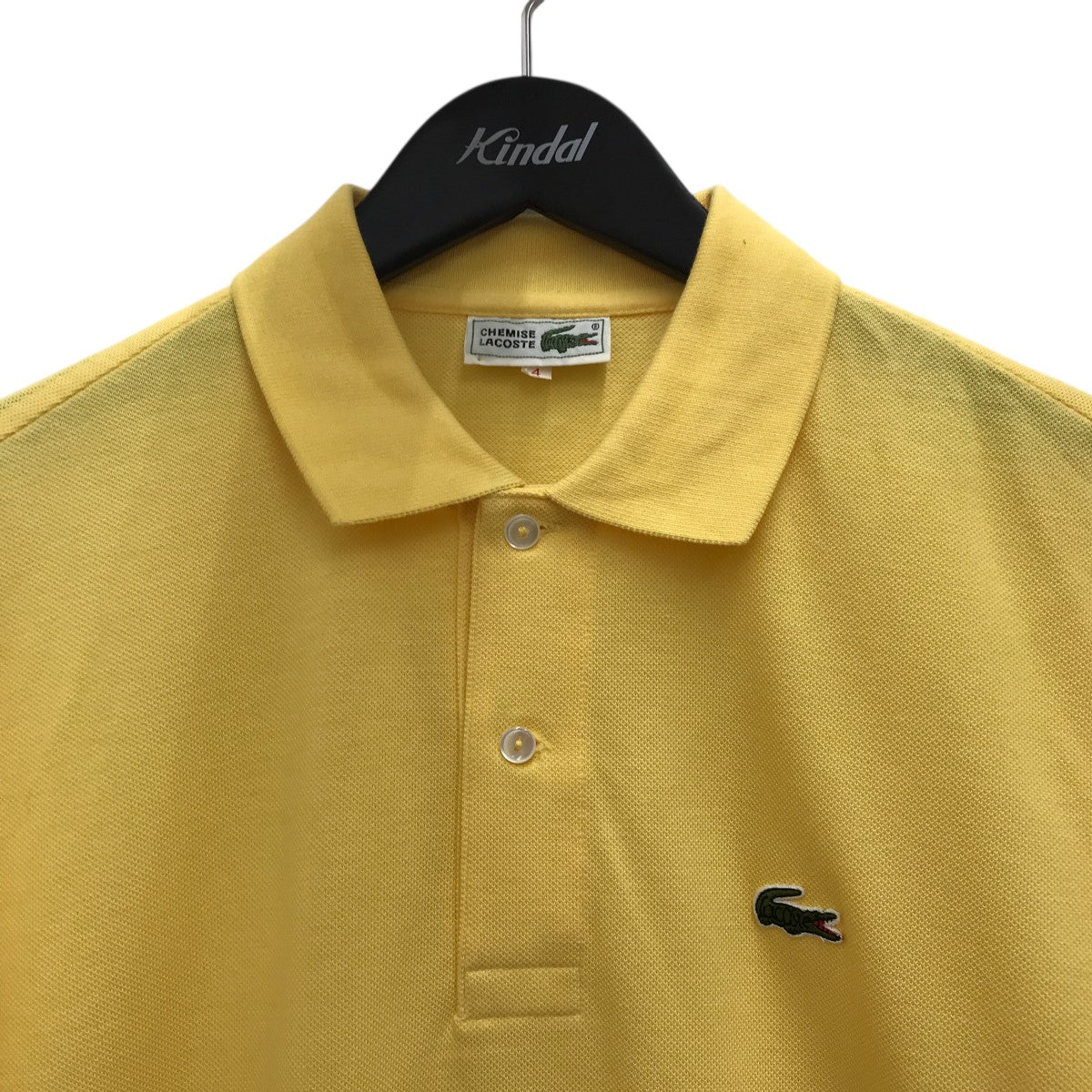 ラコステ　1212 ポロ　新品未使用 LACOSTE(ラコステ) ポロシャツL-1212 L-1212 イエロー サイズ 4