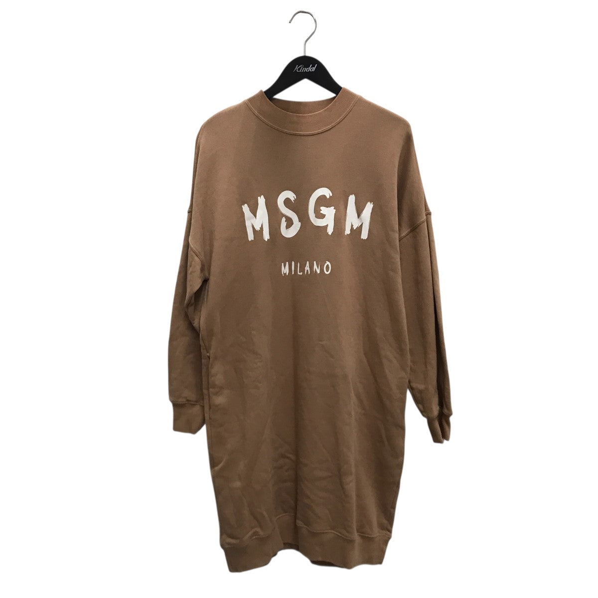 美品　完売　MSGM エムエスジーエム　ロゴ　スウェット　ワンピース　トレーナー os-fre-71149_001.jpg