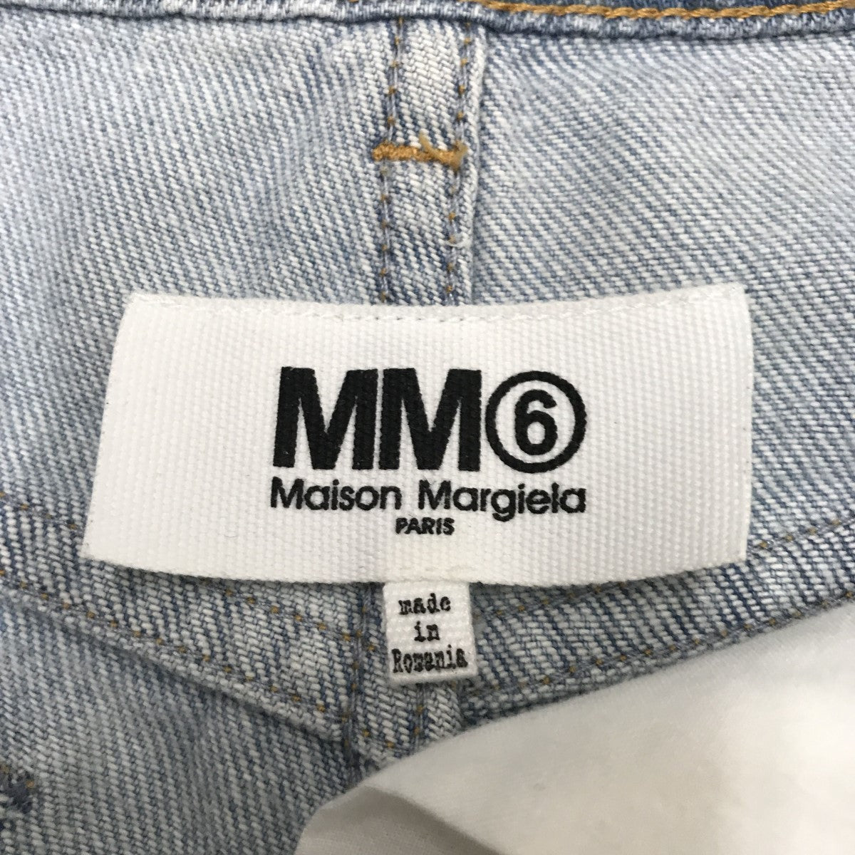 MM6 Maison Margiela 19SSワイドレッグデニムデニムパンツS32LA0173 古着・中古-4枚目のアイテム画像